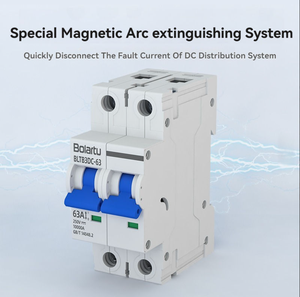 DC1000V 1-63A MCB CE認証取得済み 1P/2P/3P/4P ソーラー過負荷短絡保護装置 ストレージ RV オフグリッド DINレール ミニスイッチ 5年保証 - Product Image 6