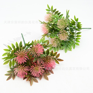 ดอกไม้ประดิษฐ์ทรงต้นสนลาร์ชสีชมพู สีส้ม สีม่วง จาก Dongchen Crafts สำหรับตกแต่งภายในบ้าน ตกแต่งผนังห้องนั่งเล่น - Product Image 3