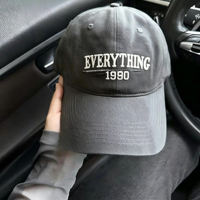 Gorra de Béisbol con Logotipo Personalizado, Algodón Lavado, 6 Paneles, Sin Estructura, Bordado 3D, Letras en Bloques de Color, Gorra Estilo Dad Hat, Venta al Por Mayor OEM
