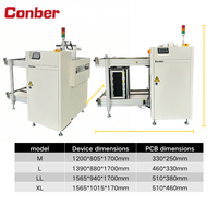 Chargeur/Déchargeur Automatique de Magasins de PCB SMT Conber (M+LL) avec Moteur PLC, 2 Magasins, Convoyeur à Bande, 220V, Garantie 1 An