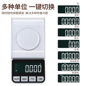 เครื่องชั่งน้ำหนักดิจิตอล Cxyun 100 กรัม ความแม่นยำ 0.001 กรัม สำหรับชั่งทองและสมุนไพร รูปทรงสี่เหลี่ยมผืนผ้า ใช้พลังงานจากแบตเตอรี่ - Product Image 4