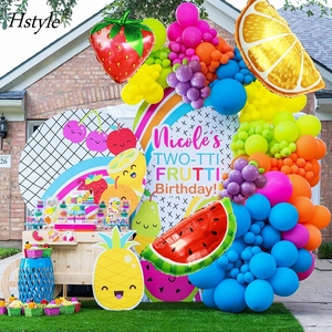 Décoration de fête d'anniversaire sur le thème des fruits, guirlande d'arche de ballons colorés, kit de décoration de mariage, douche nuptiale, toile de fond <span class=keywords><strong>E3131</strong></span> - Product Image 1