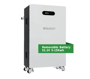 แบตเตอรี่ลิเธียมไอรอนฟอสเฟต Lifepo4 48V 300Ah 15Kwh แบบเคลื่อนที่ ชุดแบตเตอรี่สำรองพลังงานแสงอาทิตย์สำหรับบ้าน ระบบจัดเก็บพลังงานสำรอง - Product Image 2