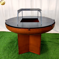 Barbecue - Barbecue portable en métal pour la cuisson sur de grands espaces