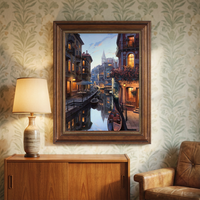 Impression sur toile huilée vintage encadrée, décoration pour hôtel cinq étoiles, salon, salle à manger, couloir, hall, impression jet d'encre 12 couleurs