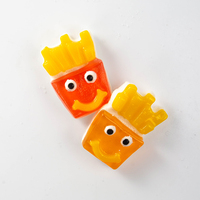 Bonbons gélifiés en forme de frites, visage souriant, saveur fruitée, personnalisables OEM, marque privée, vente en gros