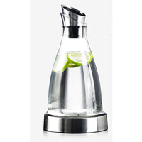 Carafe à boire en verre avec coussin de refroidissement / Carafe à eau, thé, café, boisson froide