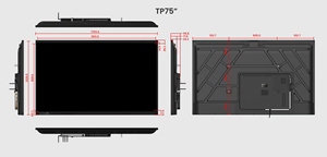 Kit de Carcasa de Plástico OEM SKD Hiseeview, Piezas de Marco de Plástico Sin Ensamblar para Panel Táctil Inteligente de Conferencia de 65/75/86 Pulgadas - Product Image 3
