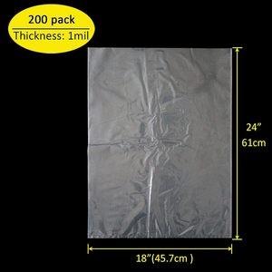 Belinlen Plastic Produce <b>Bags</b> 18x24 Inch Clear Food Grade Three Side Seal For <b>Bread</b> Storage Packing - Product Image 2