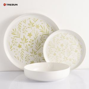 Services de vaisselle en porcelaine blanche de qualité supérieure, sur mesure, durables, écologiques, compatibles micro-ondes, assiettes de différentes tailles pour la vente en gros - Product Image 1