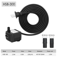 Hsbao pompe usine Aquarium réservoir de poissons pompe à eau multi-fonction pompe Submersible maison étang caractéristique de l'eau fontaine pompes ODM OEM