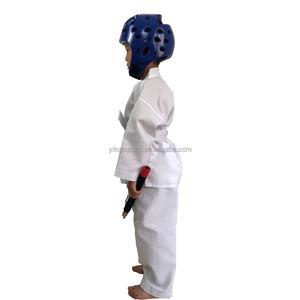 Venta al por mayor de alta calidad de <span class=keywords><strong>taekwondo</strong></span> uniforme de cuello blanco <span class=keywords><strong>taekwondo</strong></span> trajes de artes marciales <span class=keywords><strong>dobok</strong></span> - Product Image 4