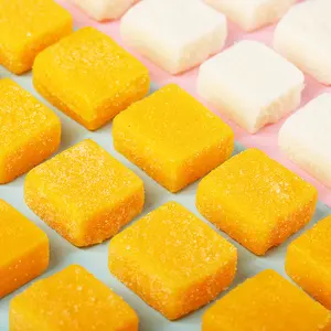 Delicioso cubo Jelly caramelo afrutado caramelo gomoso personalizar mango gomoso caramelo