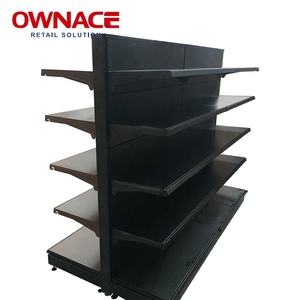 Estanterías de Supermercado Multiusos de Metal con Recubrimiento en Polvo, <span class=keywords><strong>Diseño</strong></span> Resistente/Leve, Blancas, de Doble/Un Solo Lado, Tipo Góndola para Exhibición en Tiendas - Product Image 6