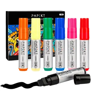 15mm bảy màu acrylic bút quảng cáo khuyến mãi cửa sổ xe đánh dấu phấn nhỏ quán rượu graffiti bụi bút miễn phí - Product Image 1