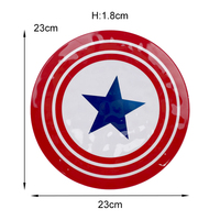 Meilleure vente du marché américain Ensembles de plaques de mélamine en plastique incassables Design drapeau américain