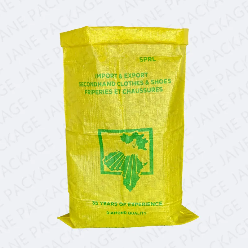 Jane упаковка 75*125 см Большой размер для сельскохозяйственной упаковки б/у ткани 25 кг 50 кг 100 кг полипропиленовый пластиковый мешок PP Тканые пакеты