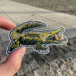 動物刺繍シェニールパッチかわいい鉄3D漫画犬刺繍パッチ - Product Image 3