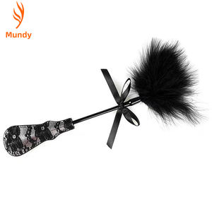 Fouet à Plumes BDSM, Pagaie de Punition Érotique <span class=keywords><strong>en</strong></span> Cuir, Flogger pour <span class=keywords><strong>Jeu</strong></span> de Rôle, Jouets Sexuels pour <span class=keywords><strong>Couple</strong></span>, Femme, Amant - Product Image 3