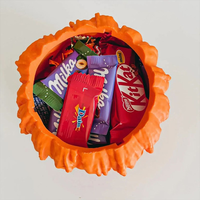 Décoration d'Halloween en gros : Figurine Citrouille Jack O'Lantern Fondante en Polyrésine, Statue de Table Effrayante, Vente Directe Usine Personnalisée