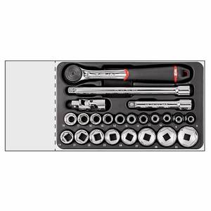 Milwaukee Socket Wrench Set 1/2 In Chrome Vanadium Steel <b>Tools</b> Only <b>Kit</b> 519/606CEA - Product Image 1