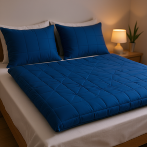 Brapcle Duvet Cobalt <b>Blue</b> <b>King</b> <b>Size</b> Ultralight Quilted Four Seasons <b>Bedding</b> - Product Image 2