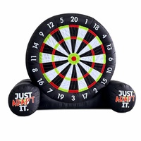 Jeu de cible de football gonflable d'extérieur de 4 m de haut, jeu de fléchettes de football gonflable, cible de fléchettes de football gonflable
