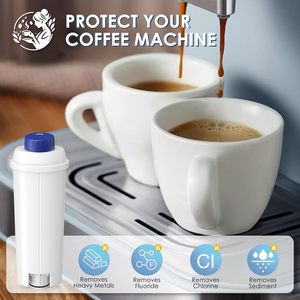 Filtro de Agua de Repuesto Compatible con <span class=keywords><strong>Cafetera</strong></span> <span class=keywords><strong>Delonghi</strong></span>, Filtro de Carbón Activado, Suavizante para De'longhi Magnifica Evo - Product Image 5