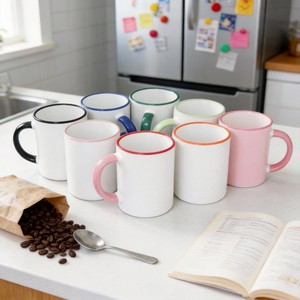 Mug en céramique personnalisé, impression par sublimation DIY avec design minimaliste - Tasses en gros - Product Image 1