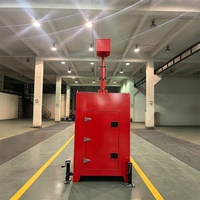 Torre de Seguridad Móvil Multifuncional con Logotipo Personalizado Disponible, con Orificios y Ganchos para Montacargas, Fácil Transporte y Carga