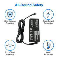 Chargeurs adaptateurs USB C Thunderbolt Type C 65W pour ordinateurs portables, alimentation 20V 3.25A, remplacement pour Lenovo X1 E470 T480 L390