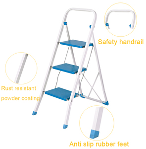 Durable <span class=keywords><strong>Foldaway</strong></span> Thang Gấp Thang 3 Bước Với An Toàn Tay Vịn - Product Image 6