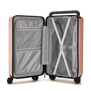 Maleta con ruedas anchas de 20 pulgadas, silenciosa, con portavasos, unisex, equipaje de mano para viajes de ocio. - Product Image 2