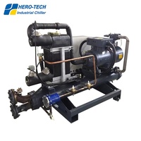 60HP 60TON 200KW D'eau équipement de refroidissement de L'eau de refroidissement type vis refroidisseur