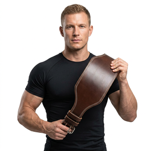 Cinturón de Fitness de Cuero Vacuno de Alta Calidad, Resistente al Agua, con Hebilla y Logotipo Personalizado, Antideslizante, para Levantamiento de Pesas y Entrenamiento en Gimnasio - Product Image 1