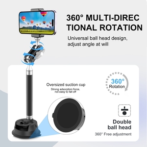 Support magnétique pour téléphone et tablette PULUZ <span class=keywords><strong>à</strong></span> ventouse pour voiture, haute performance, avec <span class=keywords><strong>pince</strong></span> pour téléphone - Product Image 4