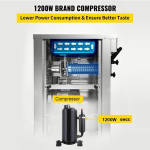 ไอศกรีมนุ่ม1200W 18L/H ที่มีรสชาติผสม2 + 1 - Product Image 3