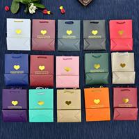 Sacs en carton de luxe pour bijoux et lunettes de mariage, avec impression offset et poignée en ruban recyclable, pour petites entreprises