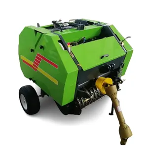 New Vertical Hydraulic round Baler Mini Round Hay Forage Baler Twine Machine Baling Press