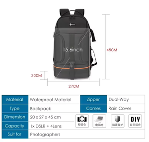 <b>Digital</b> Computer Storage Tripod Holder <b>Camera</b> Bag Multi-Functional Outdoor Nylon Shoulder Side-Access Waterproof <b>Camera</b> Backpack - Product Image 3