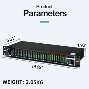 Biner D331 Efecto digital profesional Sistema de 31 bandas Sonido Audio Ecualizador gráfico - Product Image 3