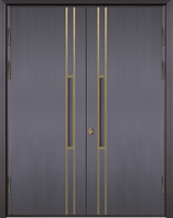 Porte double en bois massif avec vitre, design moderne pour la maison ou l'hôtel, fournie par le fabricant pour le commerce extérieur