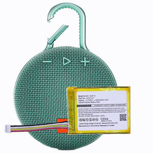 แบตเตอรี่เปลี่ยนทดแทนสำหรับลำโพง <span class=keywords><strong>Clip</strong></span> 3 กำลังไฟแรง 1000mAh รุ่น <span class=keywords><strong>Clip</strong></span> 3AN/3SAND L0721-LF สำหรับลำโพงบลูทูธ <span class=keywords><strong>JBL</strong></span> Clip3 - Product Image 1