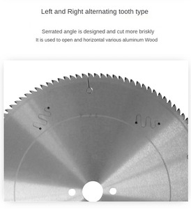 Livter tùy chỉnh <span class=keywords><strong>TCT</strong></span> Carbide nhôm không có gờ cắt lưỡi cưa tròn cho nhôm hồ sơ thanh ống và vật liệu hợp kim khác - Product Image 5