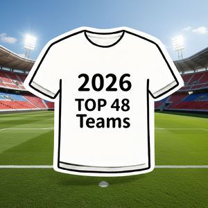 Nouveau Maillot de Football Mondial 2026 Personnalisable avec Logo, Maillot de Foot Léger en Maille Respirante pour Joueur et Supporter - Product Image 1