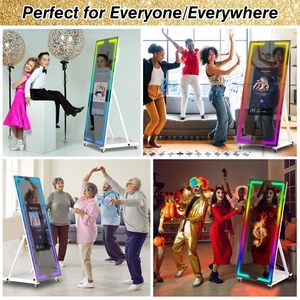 Portátil Selfie Magic Mirror Photo Booth Kiosco Máquina Pantalla táctil iPad Compatible con cámara e impresora - Product Image 2