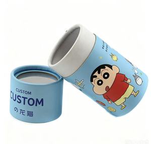 Tube en papier cylindrique imprimé avec des dessins animés personnalisés, emballage écologique pour les cadeaux et la papeterie pour enfants - Product Image 5