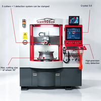 AWR906VP Reparación de ruedas Máquina CNC Equipo de restauración de llantas con software Crystal 3,0 para reparación de superficies de ruedas dañadas