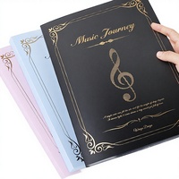 Porte-partitions A4 avec pochettes de classement en PP/plastique colorées pour musiciens, organisateur pour performance et pratique d'instruments