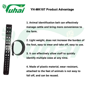 प्लास्टिक के लिए गाय के टैग गर्दन कॉलर पशु जाने पर डेटा प्रदान करता है, गाय कॉलर बेल्ट, पैर बैंड - Product Image 3